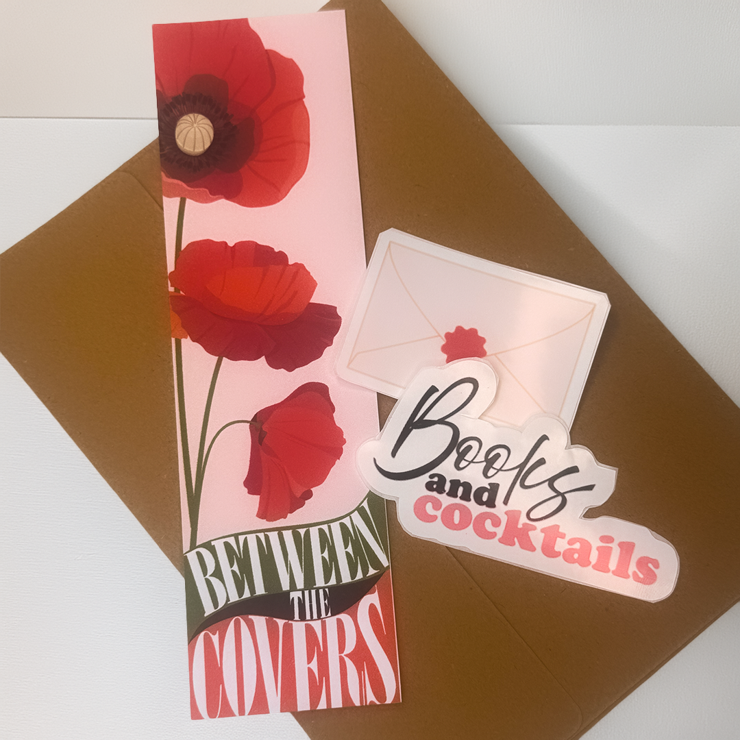 Starter Tier monthly bundle with bookmark and 2 stickers.